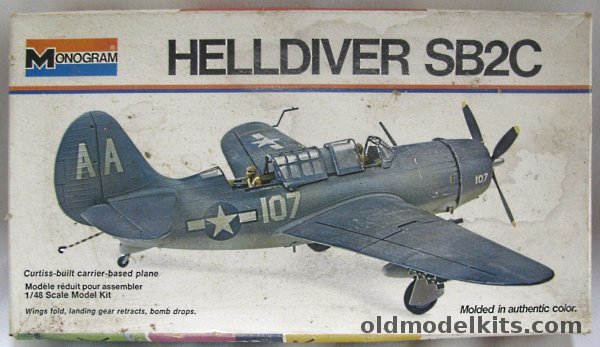 Monogram 1/48 Curtiss SB2C Helldiver - Dive Bomber, 6831 plastic model kit